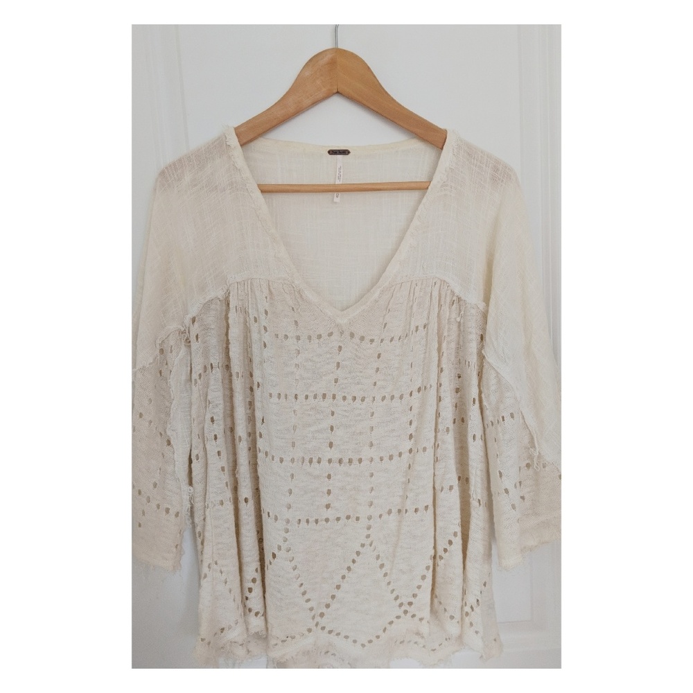 Free People Linen Blouse - Picture 2 of 4
